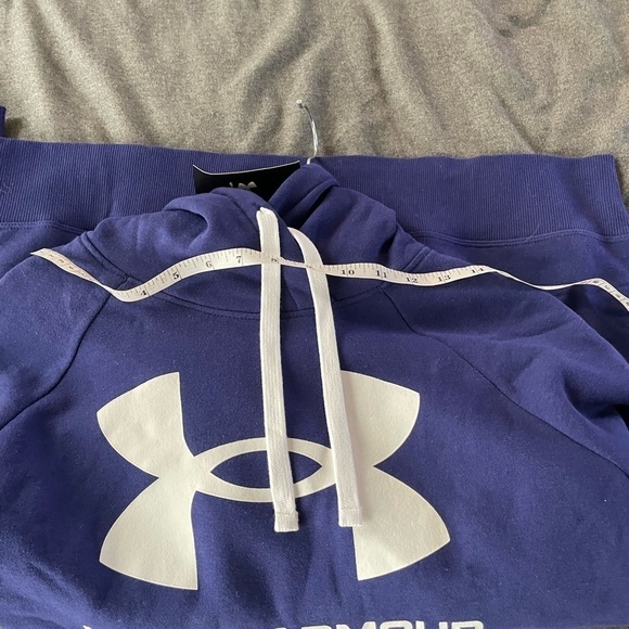 Large Loose Purple Under Armor Hoodie Size L - Picture 6 of 8